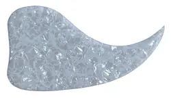 PICKGUARD FOR GIBSON J45 ACOUSTIC GUITAR SELF ADHENSIVE -CRYSTAL WHITE PEARL