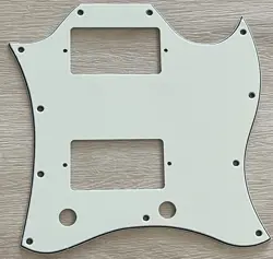 FOR FIT US GIBSON SG STANDARD STYLE FULL FACE GUITAR PICKGUARD,3 PLY PARCHMENT