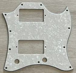 FOR FIT US GIBSON SG STANDARD STYLE FULL FACE GUITAR PICKGUARD,IVORY WHITE PEARL