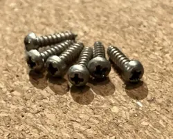 6 VINTAGE ORIGINAL 1968 GIBSON TUNER SCREWS KLUSON DELUXE NICKEL SG LES PAUL ES