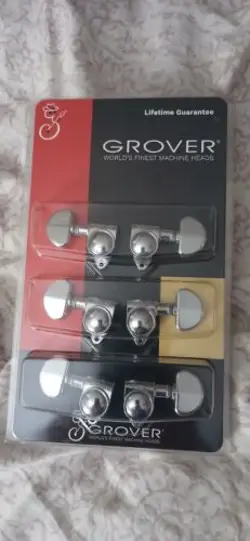 GROVER 102-18C ROTOMATIC TUNERS 3  3 CHROME FINISH NEW NICE  HEAVY FITS GIBSON