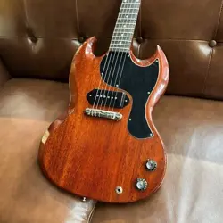 GIBSON CUSTOM SHOP LIGHTWEIGHT INDIVIDUAL MURPHY LAB 1963 SG JUNIOR CHERRY LIGHT