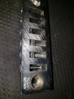 VINTAGE GIBSON HARMONICA BRIDGE - EARLY 70S NEEDS 3 SCREWS AND 2 SADDLES