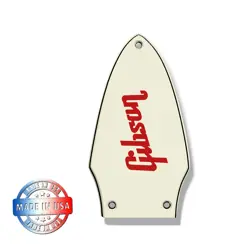 3 PLY PARCHMENT/BLACK TRUSS ROD COVER FOR 1975 GIBSON FLYING V   RED DECAL