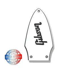 3 PLY WHITE/BLACK/WHITE TRUSS ROD COVER FOR 1975 GIBSON FLYING V   BLACK DECAL