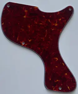 FOR FIT GIBSON LES PAUL JUNIOR 1958 STYLE GUITAR PICKGUARD 4 PLY RED TORTOISE