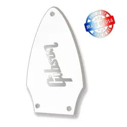 SOLID WHITE TRUSS ROD COVER FOR GIBSON FLYING V   CHROME DECAL MADE IN USA