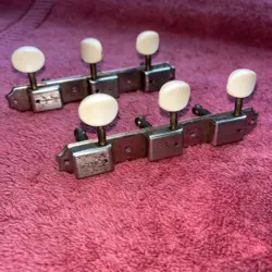 VINTAGE GIBSON KLUSON DELUXE SINGLE LINE TUNERS   3 IN LINE