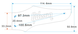 GUITAR PICKGUARD GREEN