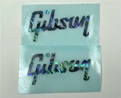 2 PCS GIBSON LOGO MOTHER OF PEARL RAINBOW HEADSTOCK LES PAUL STANDARD FROM KOREA