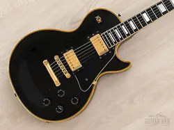 1987 GIBSON LES PAUL CUSTOM BLACK BEAUTY VINTAGE GUITAR W/ T TOP & TIM SHAW