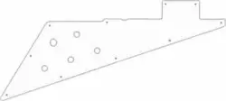 WD CUSTOM PICKGUARD FOR GIBSON 2019-PRESENT ORIGINAL COLLECTION FLYING V #04 ...