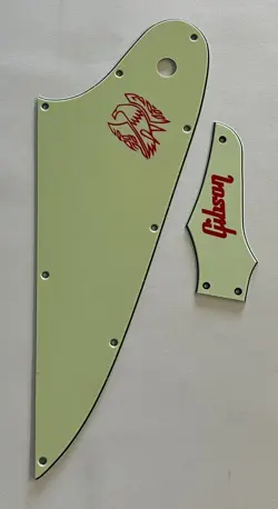 GUITAR PICKGUARD FOR GIBSON FIREBIRD & TRUSS ROD COVER RED 
