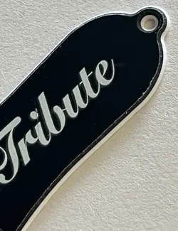 GUITAR FOR FIT GIBSON EPIPHONE TRUSS ROD COVER PLATE LOGO GUITAR BLACK
