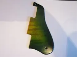 HAND MADE FLAME GREEN MAPLE WOOD PICKGUARD FOR GIBSON ES-335 SHORT