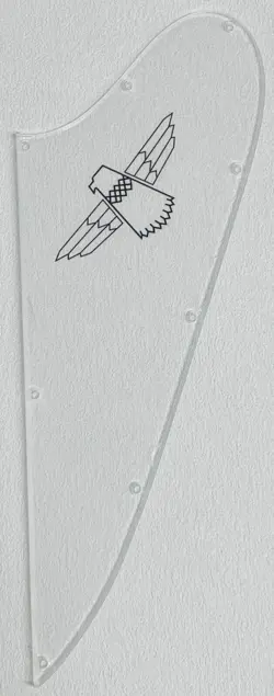FOR GIBSON THUNDERBIRD FIREBIRD BLANK GUITAR PICKGUARD SCRATCH PLATE,TRANSPARENT