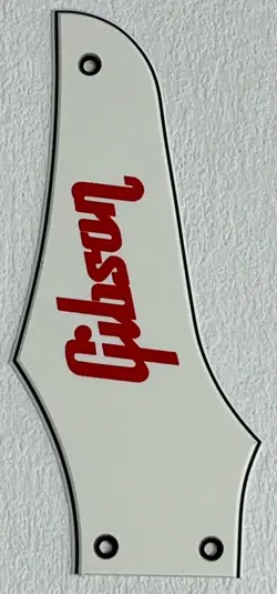 NEW FOR GIBSON FIREBIRD TRUSS ROD COVER RED LOGO GUITAR PICKGUARD PARCHMENT