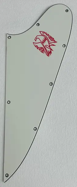 RED FOR GIBSON FIREBIRD BLANK GUITAR SLINGER PARTS GUITAR PICKGUARD，PARCHMENT