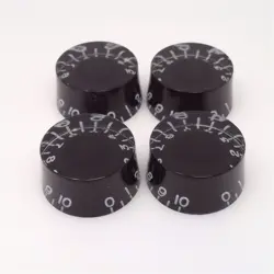 TRUE CUSTOM SHOP® BLACK RECESSED SPEED KNOB SET FOR GIBSON USA LES PAUL