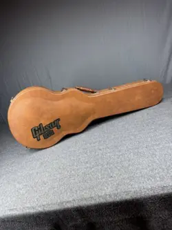 GIBSON LES PAUL HARD SHELL TKL GUITAR CASE BROWN FACTORY RED INTERIOR