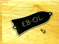 GIBSON 1974 BLACK 3 PLY EB 0L TRUSS ROD COVER