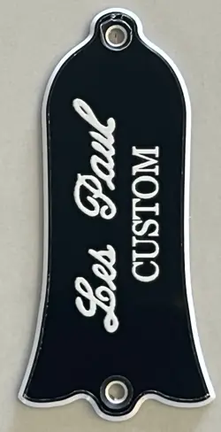 CUSTOM FOR GIBSON EPIPHONE TRUSS ROD COVER PLATE 2 HOLES GUITAR PICKGUARD BALCK