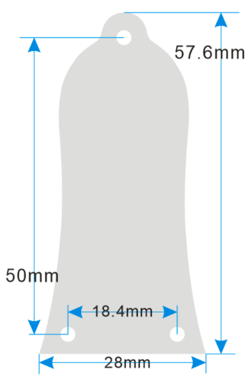 CUSTOM FOR GIBSON EPIPHONE TRUSS ROD COVER PLATE 3 HOLES GUITAR PICKGUARD BALCK