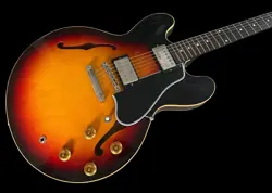 GIBSON CUSTOM SHOP LIMITED EDITION 1958 ES-335 MURPHY LAB LIGHT AGED TRI-BURST