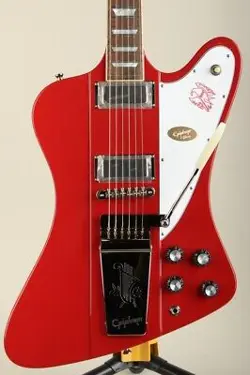 EPIPHONE INSPIRED BY GIBSON CUSTOM 1963 FIREBIRD V MAESTRO VIBROLA EMBER RED S N