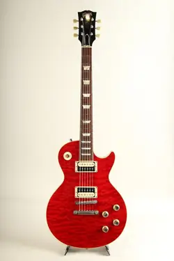 GIBSON CUSTOM SHOP HC 1960 LES PAUL STANDARD QUILT TOP TRANS RED USA 2005 MOD