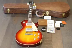 GIBSON 1960 LES PAUL HISTORIC REISSUE VOS LPR0 FIGURED CHERRY SUNBURST  COA OHSC