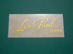 GIBSON LES PAUL JUNIOR REPAIR LOGO DECAL INLETTER TYPE GUITAR