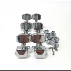 VINTAGE STYLE GUITAR TUNING MACHINE HEADS SILVER  3 X 3 GIBSON EPIPHONE 3L 3R