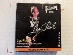 GIBSON LES PAUL PREMIUM ELECTRIC GUITAR STRINGS, SIGNATURE GAUGE 9-46