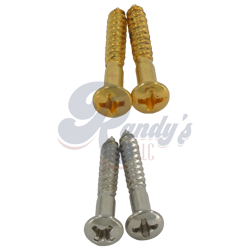 ADVANCED PLATING INC (API) END PIN / STRAP BUTTON SCREWS (2-PACK) - FITS GIBSON®