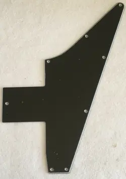 FITS GIBSON 76 EXPLORER RE-ISSUE BLANK STYLE GUITAR PICKGUARD,3 PLY BLACK
