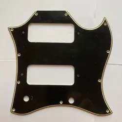 VINTAGE ACCURATE WIDE BEVEL PICKGUARD  1966-1972 GIBSON SG SPECIAL BLACK/CREAM