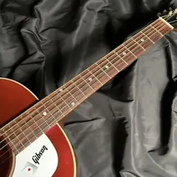 GIBSON 60S J-45 ORIGINAL AJ WINE RED ADJUSTABLE SADDLE / USED SAFE DELIVERY FROM