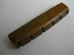 VINTAGE 60'S GIBSON CUSTOM LES PAUL GUITAR BRASS UPPER NUT PART FOR PROJECT