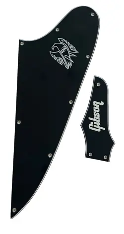 PARTS GUITAR PICKGUARD FOR GIBSON FIREBIRD BLANK & TRUSS ROD COVER WHITE 