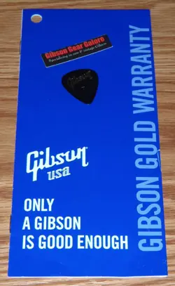 GIBSON LES PAUL WARRANTY CARD CASE CANDY BLANK FLYER GUITAR PARTS SG ES HP V RD