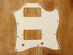 PICKGUARD AGED WHITE FULL FACE SIZE 3 PLY FOR GIBSON SG STANDARD