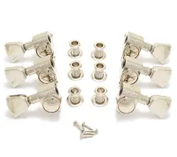 GROVER NICKEL KEYSTONE BUTTON ROTOMATIC TUNERS GIBSON®/EPIPHONE® GUITAR 102NK