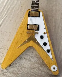 GIBSON CUSTOM SHOP 1958 KORINA FLYING V REISSUE WHITE PICKGUARD VOS *XO439