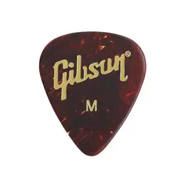 GIBSON GUITAR PICK APRT-74M MEDIUM TORTOISE AUTHENTIC FOR GUITAR / BASS NEW 2