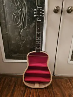 GIBSON MAESTRO ACOUSTIC GUITAR REPURPOSED TO SHELF DISPLAY-VERY GOOD