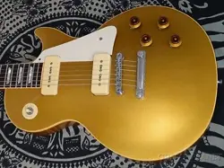 GIBSON PRE HISTORIC LES PAUL SHOWCASE EDITION 56  GOLD TOP REISSUE  1988USED