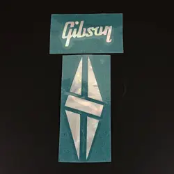 0.1 MM THICKNESS GIBSON GUITAR DIAMOND LOGO STICKER SELFADHESIVE MOTHER OF PEARL