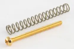 4 GOLD HUMBUCKER HEIGHT ADJUSTMENT SCREWS SPRINGS FITS GIBSON USA,DUNCAN EMG