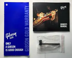 2012 GIBSON OWNERS MANUAL, BLANK WARRANTY & TRUSS ROD WRENCH NEW